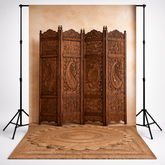 Vintage Wood Panel Backdrop