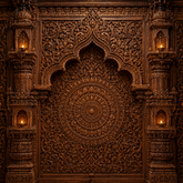 Royal Mandala Temple Ganesh Festival Background