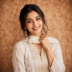 Beige Texture Photography Backdrop with Rustic Wooden Floor