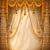 Royal Ganesh Decoration Backdrop