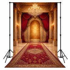 Golden Palace Room with Royal Carpet Backdrop