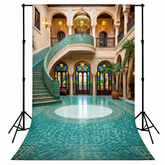 Royal Moroccan Palace Staircase Backdrop