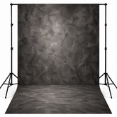 Smoky Grey Textured Studio Backdrop for Model Photoshoots