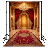 Golden Palace Room with Royal Carpet Backdrop