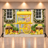 Lemon & Bloom Kart Backdrop
