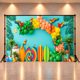 Parrot Paradise Backdrops – Colorful Tropical Party Decor