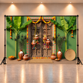 Simple and Janmashtami Backdrop