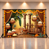 Little Krishna Theme Photography Backdrop