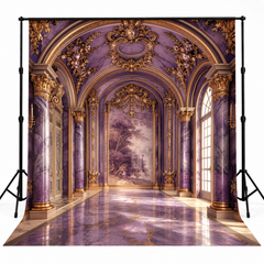 Royal Amethyst & Gold Baroque Palace Hall