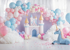 Unicorn-Themed Baby Backdrop – Studio Quality