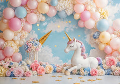 Magical Unicorn Photo Backdrop for Baby & Toddler Shoots