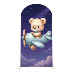 Oh Baby Teddy Bear Backdrop - Fits Rectangle & Arch Stand
