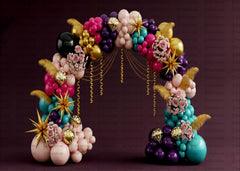 Luxury Jewel Tone Balloon Arch Backdrop