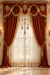 Luxury Royal Red Velvet Drapes Photography Backdrop