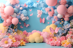 "Kids Cake Smash Backdrops – Vibrant Photo Backgrounds for Baby Photography"