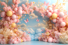 Multicolor Cake Smash Backdrop for Baby Photo Shoots