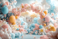 Baby Photo Shoot Backdrop – Multicolor Cake Smash Styles
