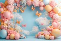 Happy Birthday Backdrops for Cake Smash Photography