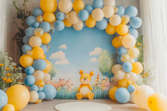 Winnie the Pooh Backdrop for Cake Smash & Baby Photography