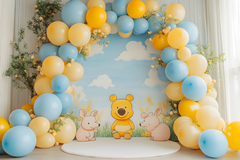 Kids Photography Backdrop – Winnie the Pooh Theme