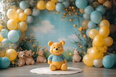 Cute Pooh Bear Backdrop for Baby & Toddler Photo Shoots
