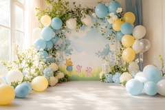 Winnie the Pooh Cake Smash Photography Background
