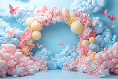 "Cake Smash Backdrop for Kids – Colorful Photography Background for Baby Shoots"