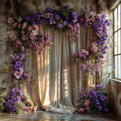 Purple Blossom Backdrops for Creative Studio Shoots