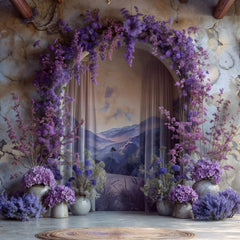 Designer Purple Floral Backdrops for Stunning Portraits