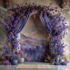 Purple-Inspired Floral Backgrounds for Fashion Shoots