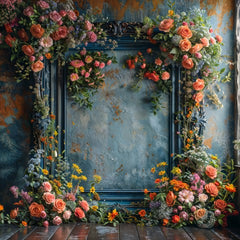 Floral Multicolor Backdrop For Maternity & Model Shoot