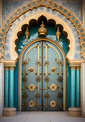 Blue Door Backdrop For Maternity & Model Shoot