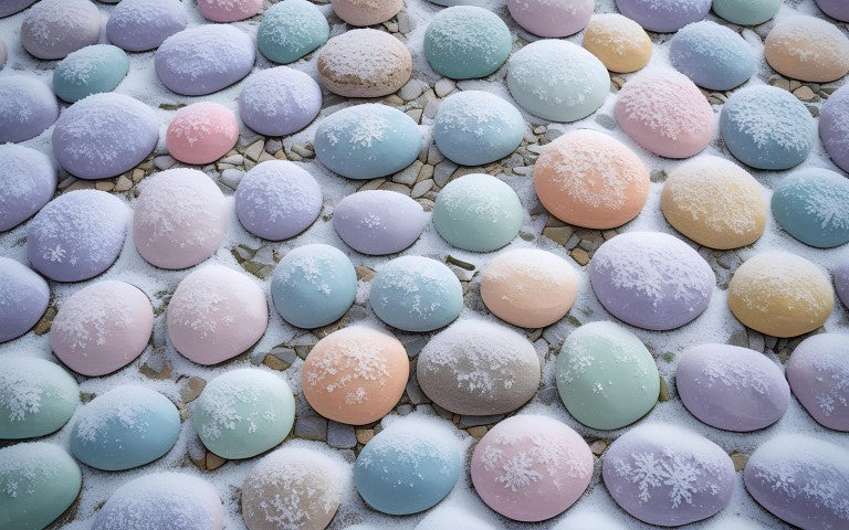 Multicolor Stones Floor Drop