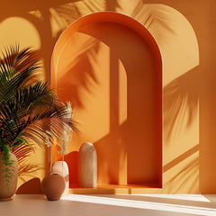 Orange Boho Backdrops for Maternity