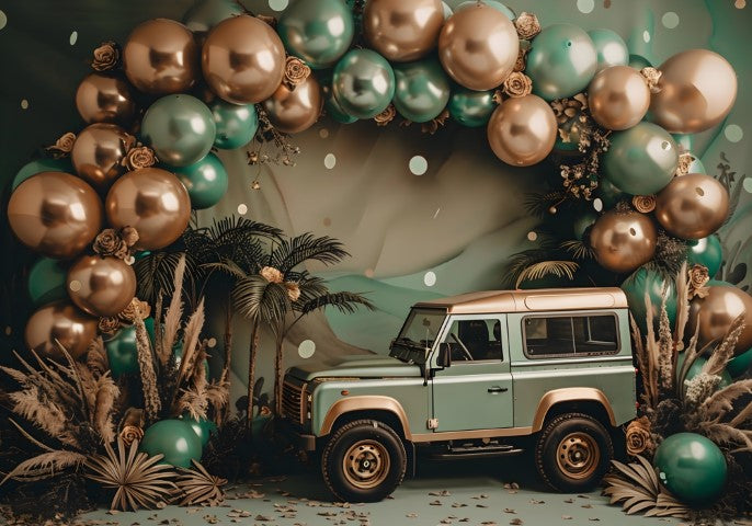 Wild One Jungle Birthday Backdrop – Safari Theme Party Decor