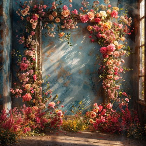 Bright Floral Background for Fashion Shoots
