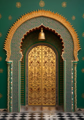 Green Door Backdrop For Maternity & Model Shoot