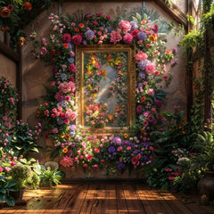 Printed Floral Studio Background for Maternity