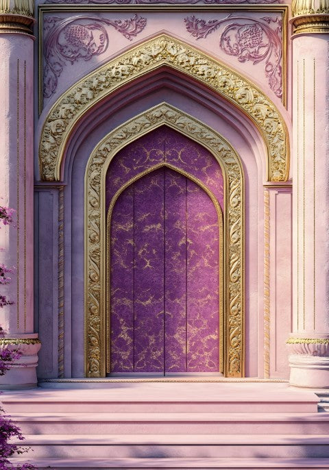 Light Purple Shade Door Backdrop For Maternity & Model Shoot