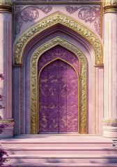 Light Purple Shade Door Backdrop For Maternity & Model Shoot