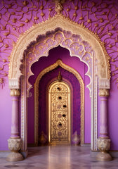 Purple Door Backdrop For Maternity & Model Shoot