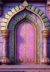 Luxury Purple Door Backdrop For Maternity & Model Shoot