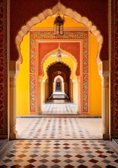 Yellow Door Backdrop For Maternity & Model Shoot