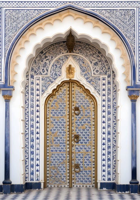 Blue Door Backdrop For Maternity & Model Shoot