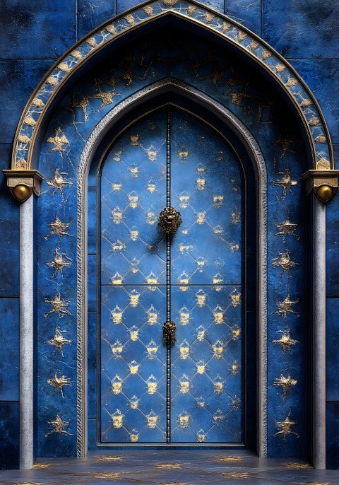 Blue Door Backdrop For Maternity & Model Shoot
