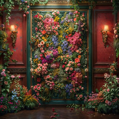 Lush Garden Vibes Floral Photography Backdrop