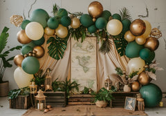 Jungle Explorer Kids Party Photo Backdrop