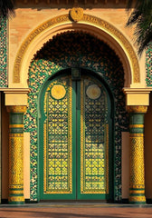 Luxury Green Door Backdrop For Maternity & Model Shoot