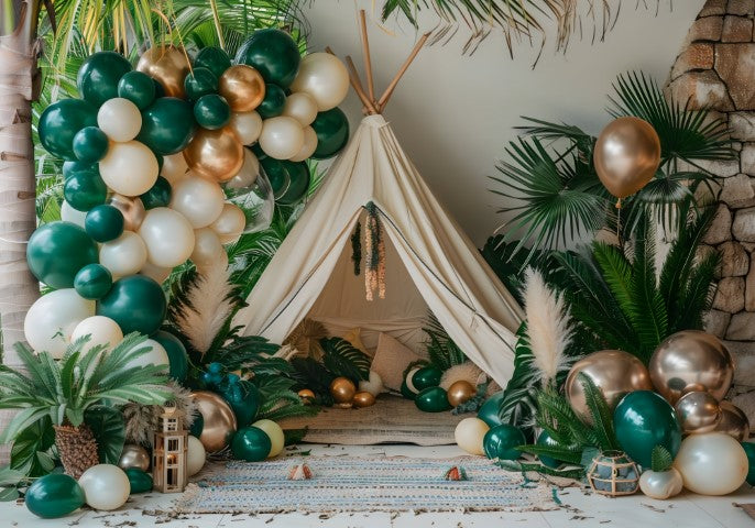 Realistic Jungle Safari Photography Backdrop – Forest Background for Photo Shoots