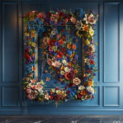 Beautiful Blue Flower Walls for Model Photography